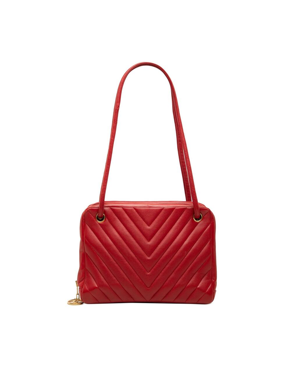 Chanel Cc Chevron Lambskin Shoulder Bag #330631C13B